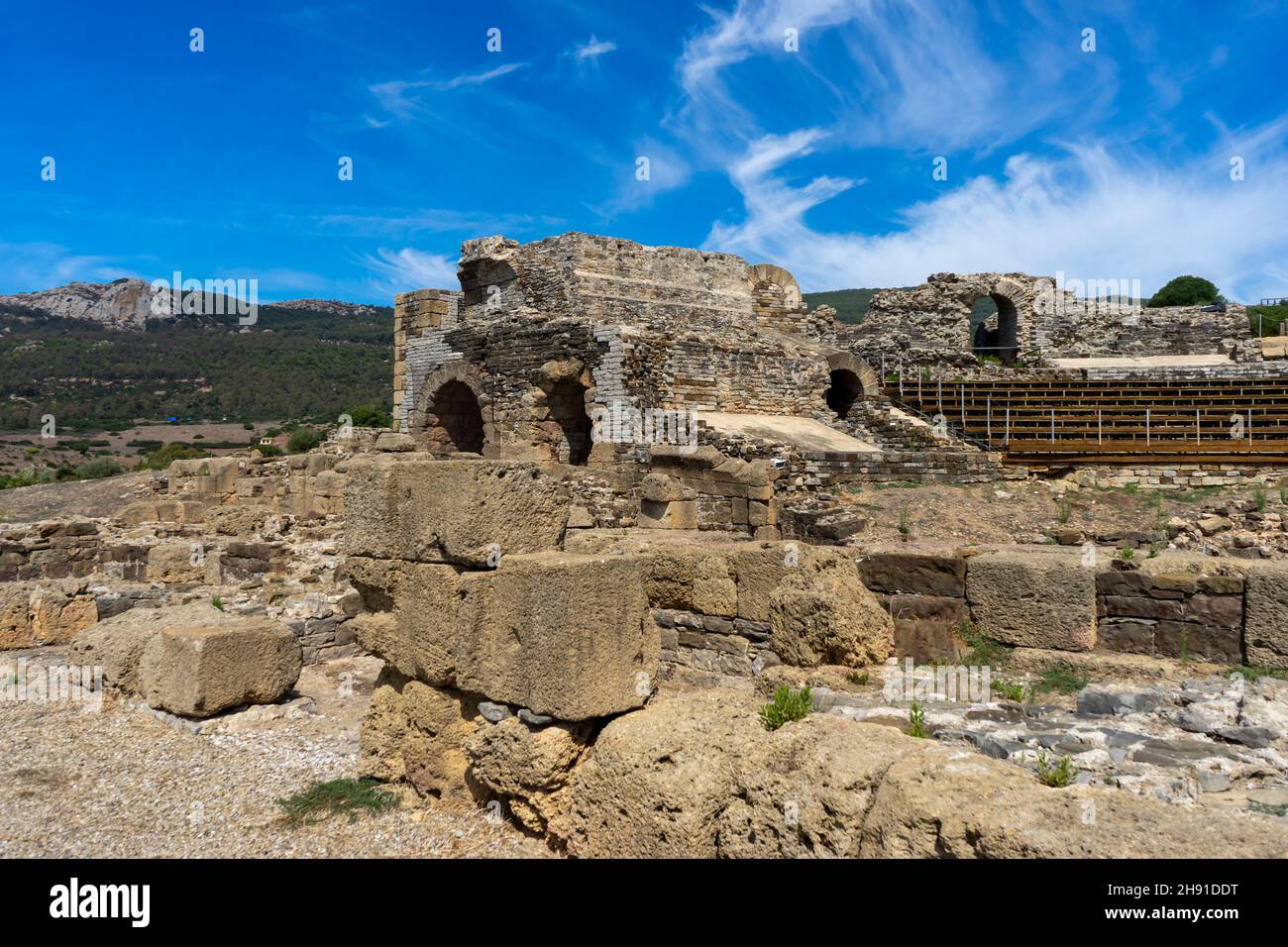 Strait Ancient Rome views of the ancient roman theatre of the ancient roman villa of baelo ...
