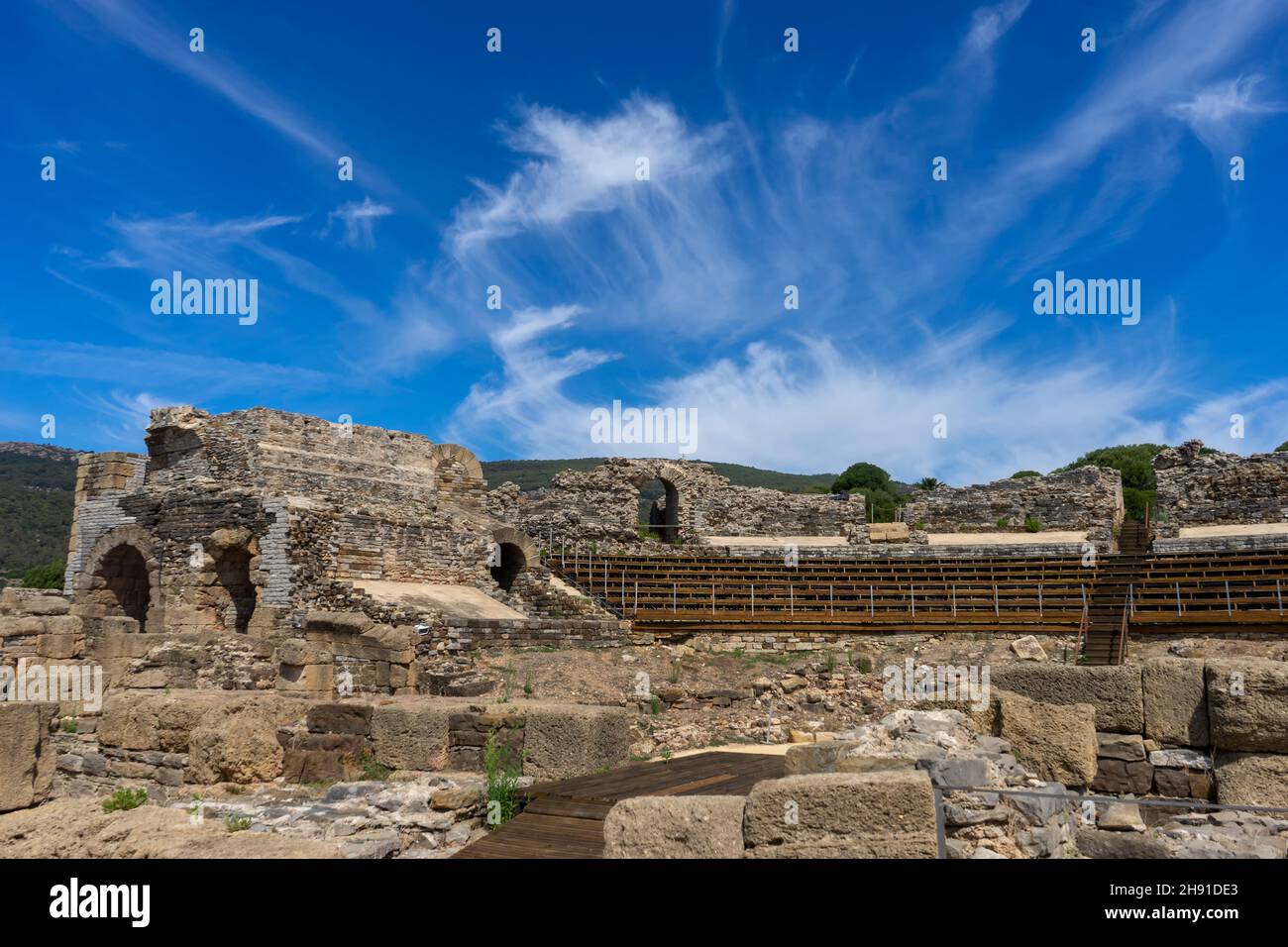 Strait Ancient Rome views of the ancient roman theatre of the ancient roman villa of baelo ...