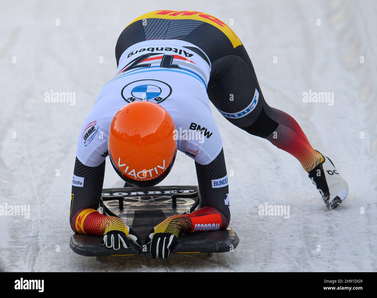Altenberg, Germany. 03rd Dec, 2021. Skeleton: World Cup, women, 2nd run ...