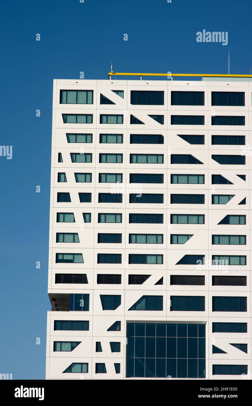 Facade of a modern office building in the center of Utrecht in the ...