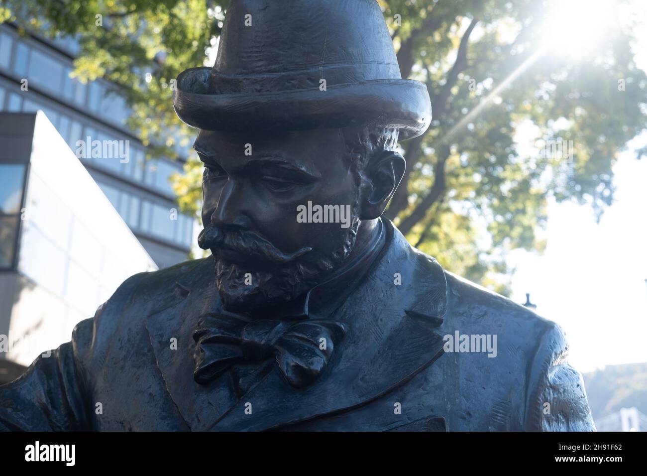 Budapest, Hungary - 1 November 2021: Statue Ignac Roskovics, Hungarian Painter, Illustrative Editorial. Stock Photo