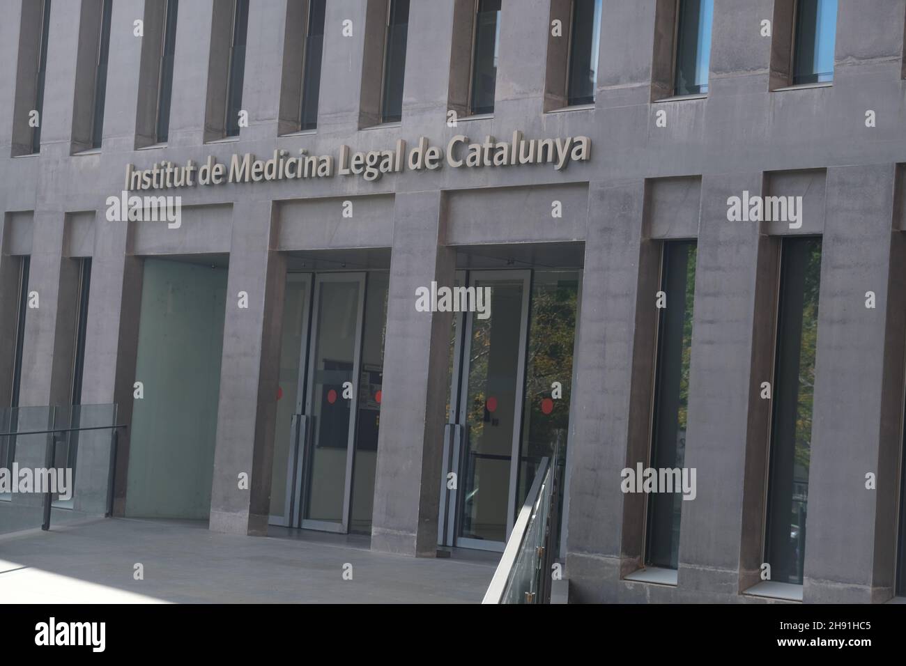 Barcelona, Spain - 5 November 2021: Institut de Medicina Legal de Catalunya, Illustrative Editorial. Stock Photo