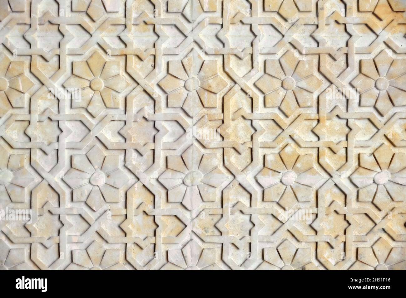 Background in arab style. Texture arabic ornament is yellow. Texture