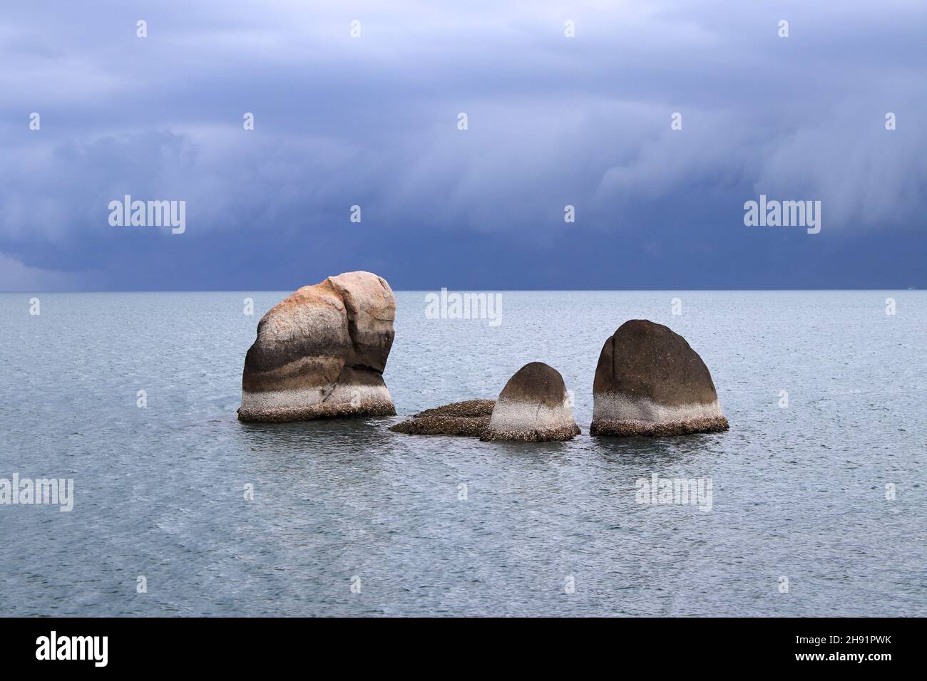 Big rocks in the sea Stock Photo - Alamy