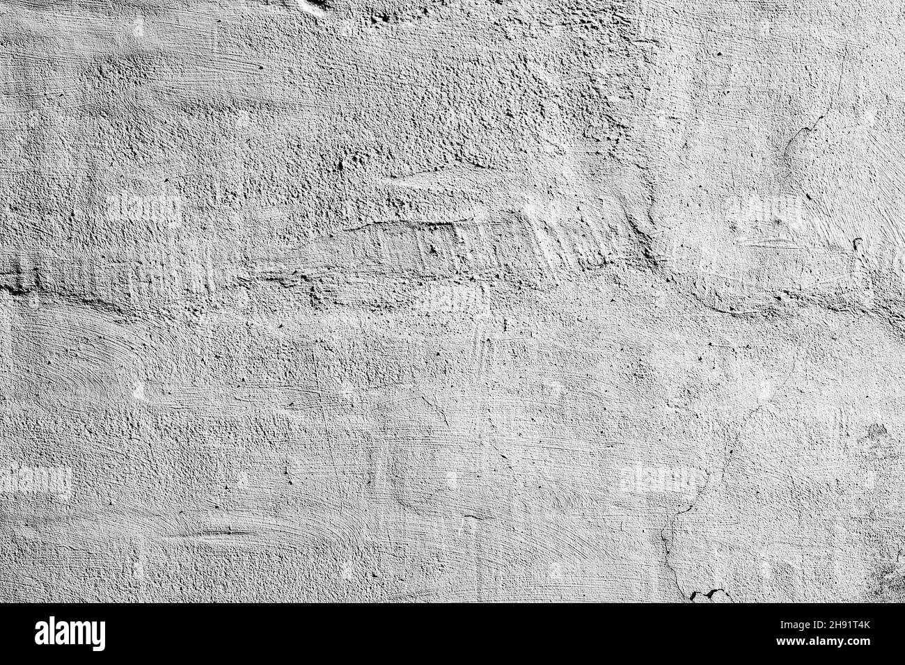 Texture, wall, concrete, it can be used as a background. Wall fragment with scratches and cracks horizontal design on cement and concrete texture for Stock Photo