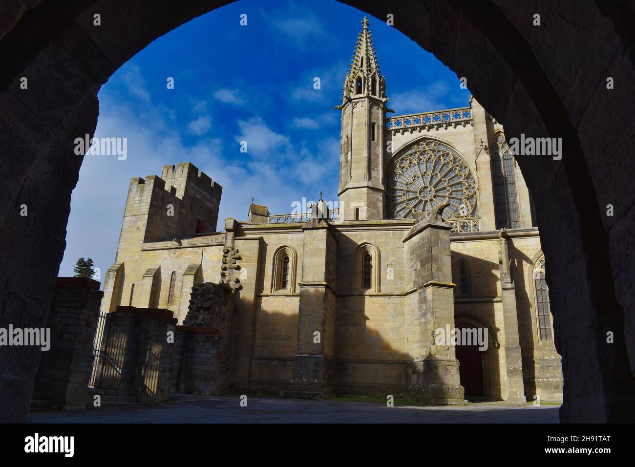 Carcassonne, a medieval castle, south of france Stock Photo