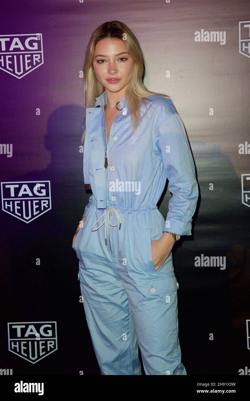 Madelyn Cline attends TAG Heuer dinner event held in Miami Beach, FL on