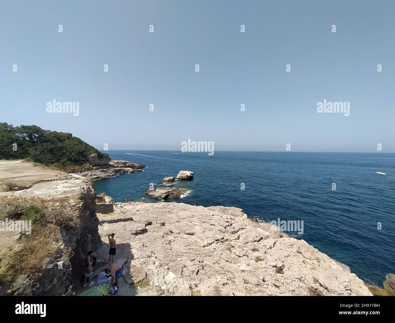 Baths of Queen Giovanna in Sorrento bay, Italy Stock Photo - Alamy