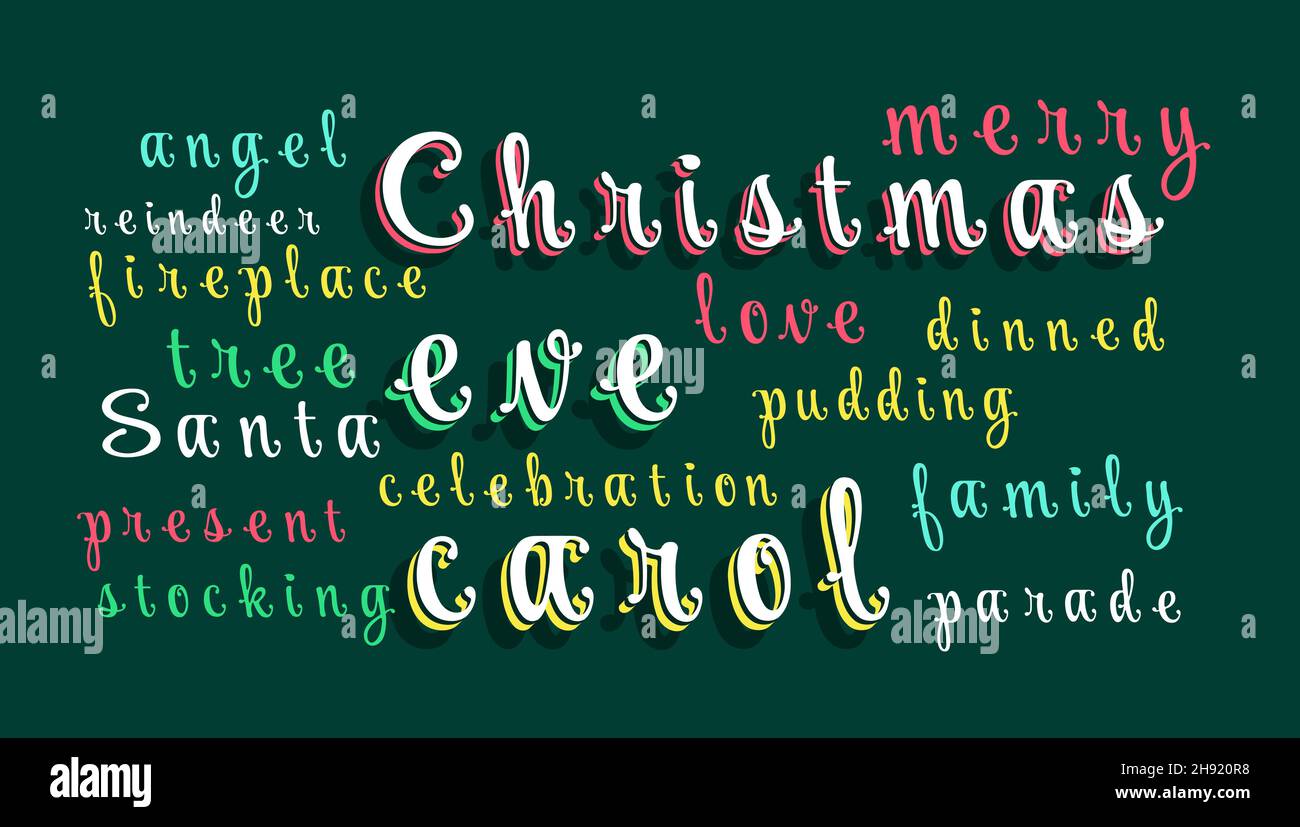 christmas-eve-word-collage-stock-vector-image-art-alamy