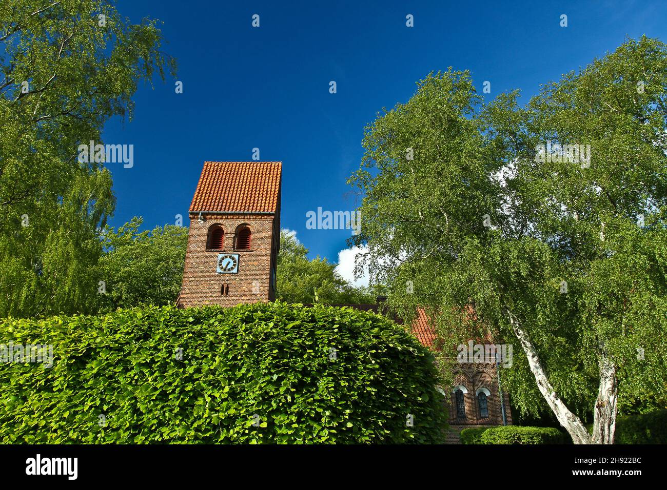 Church north of Copenhagen in denmark Stock Photo
