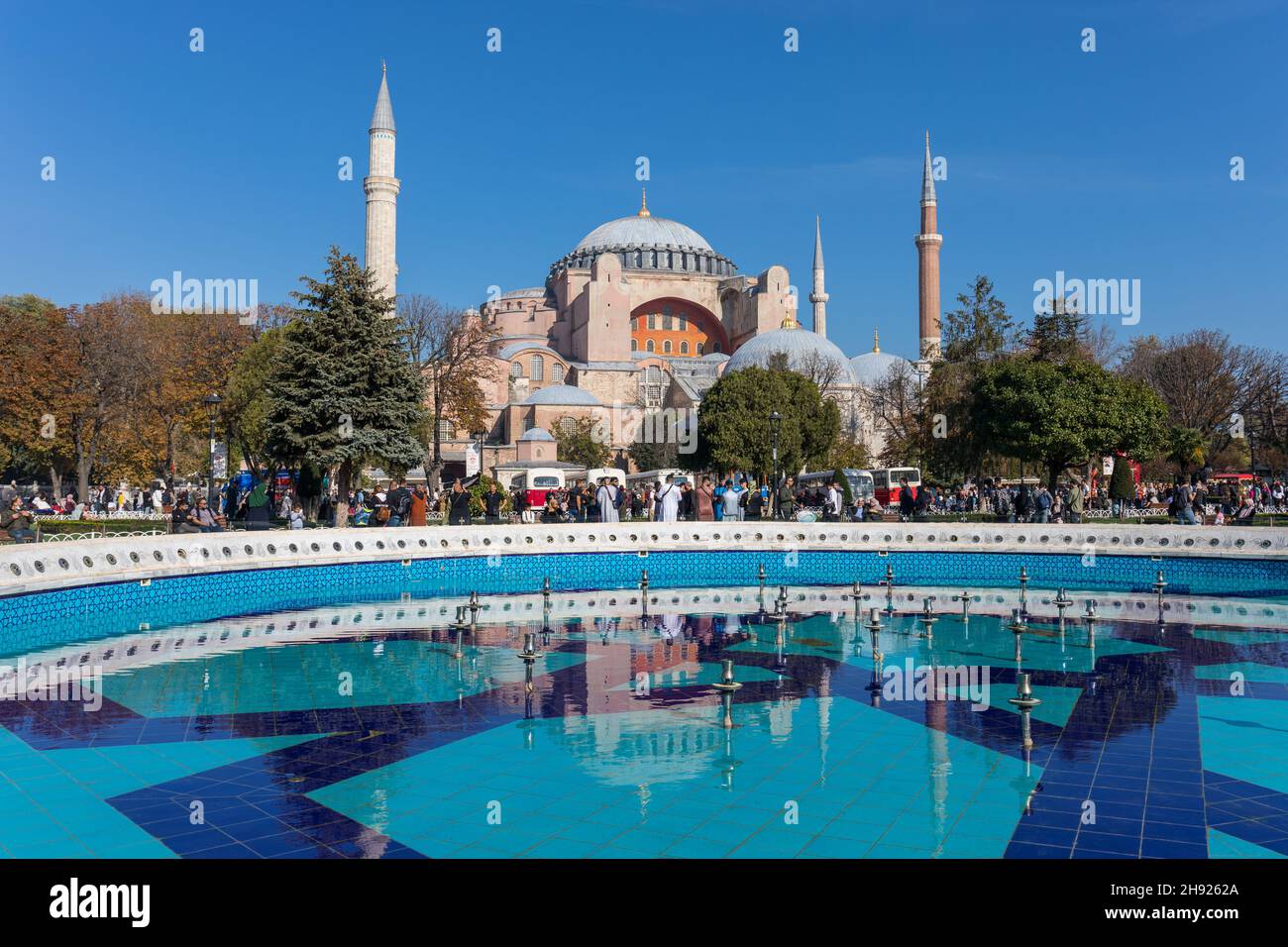 Ayasofya, The Holy Hagia Sophia Grand Mosque in Istanbul, Turkey Stock Photo