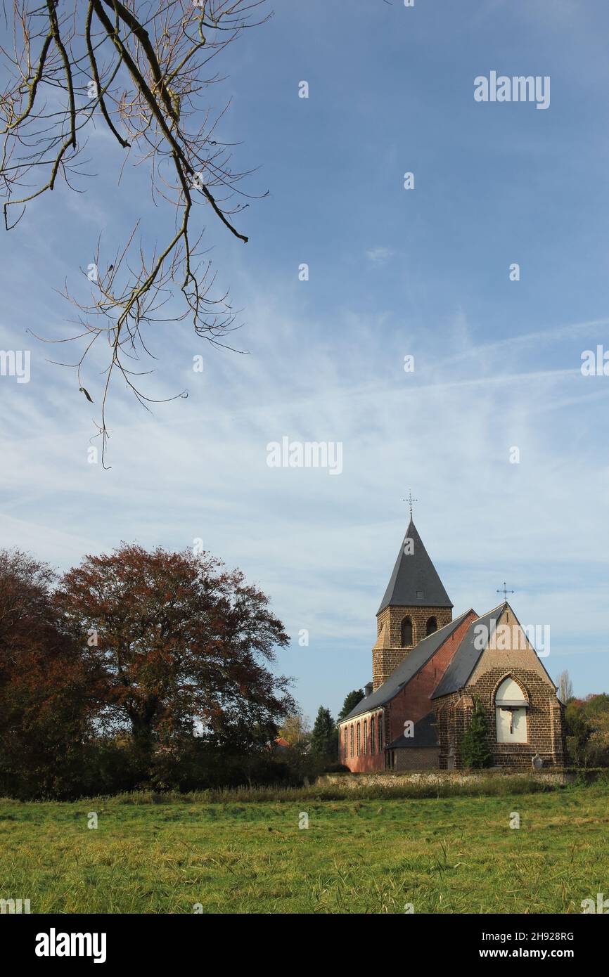 St-Peters church, a small thirteenth-century church. Stock Photo