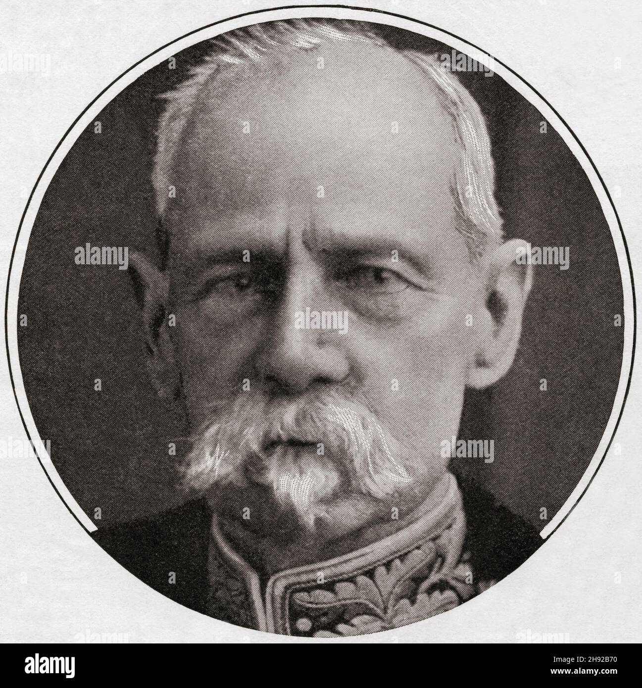 Field Marshal Frederick Sleigh Roberts, 1st Earl Roberts, 1832 – 1914. British Victorian era general and military commander.  From The World and his Wife, published 1906 Stock Photo