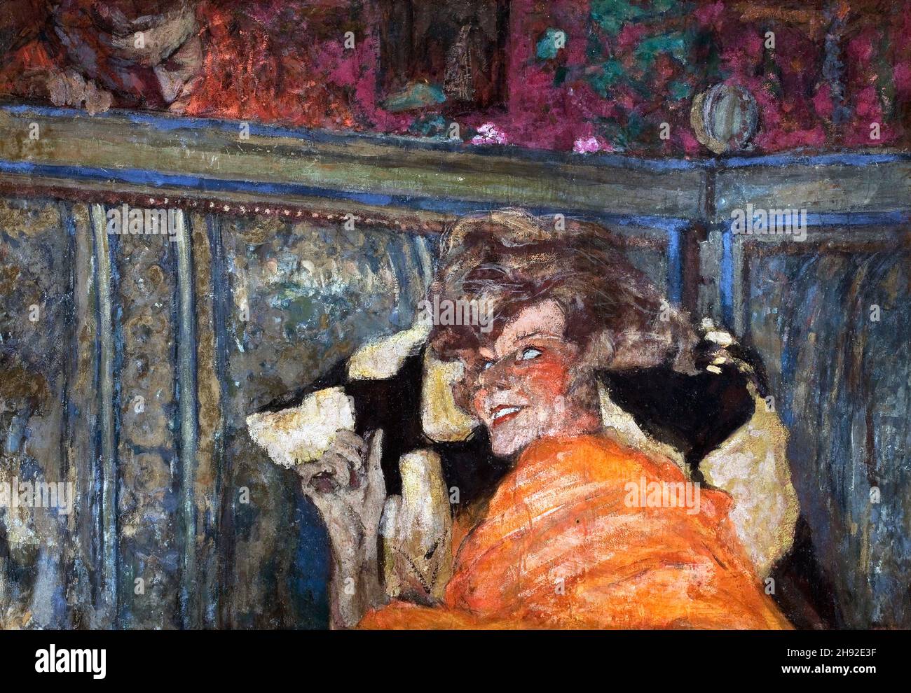 Edouard Vuillard. 'Yvonne Printemps and Sacha Guitry' by Jean-Édouard Vuillard (1868-1940), oil on paper on canvas, c. 1917 Stock Photo