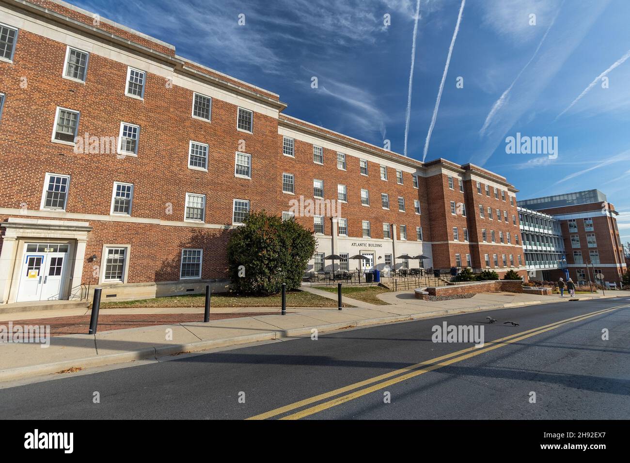 COLLEGE PARK, MD, USA - NOVEMBER 20: Atlantic Building on November 20, 2021 at the University of Maryland in College Park, Maryland. Stock Photo