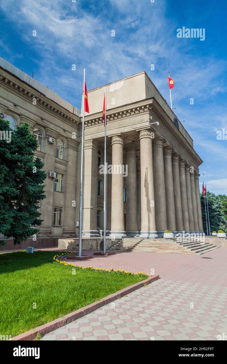Kyrgyz Republic Government building in Bishkek, Kyrgyzstan Stock Photo
