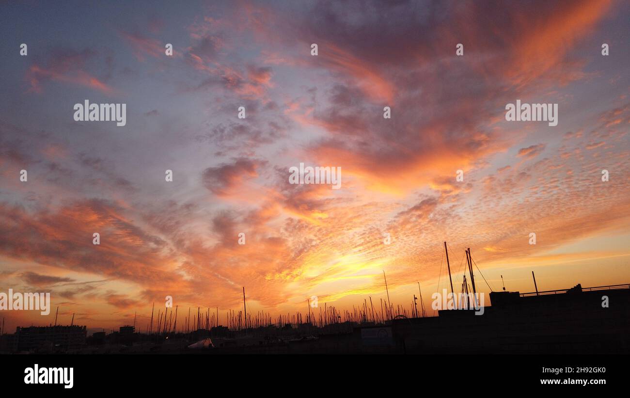 Beautiful images of the sky during its seasons, winter, spring, summer ...