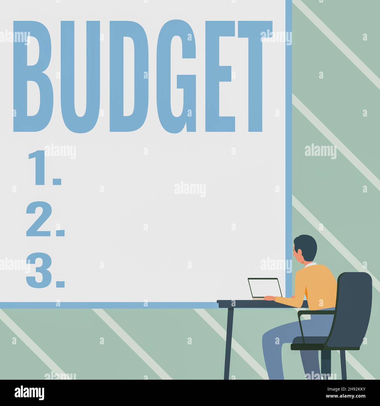 Conceptual caption Budget. Business showcase an estimate of and