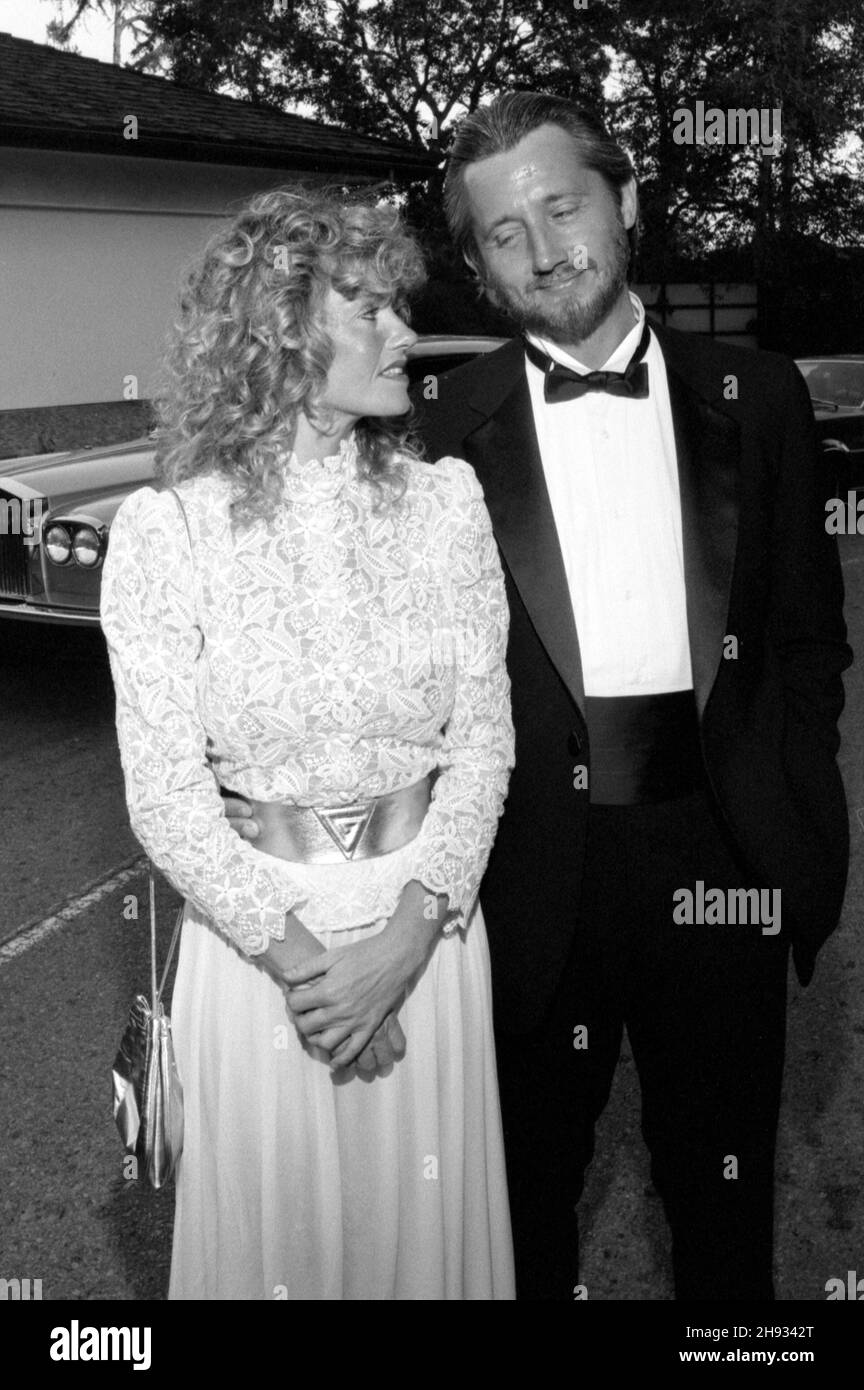 Sharon Farrell and Dale Trevillion seen arriving to a party at Jerry