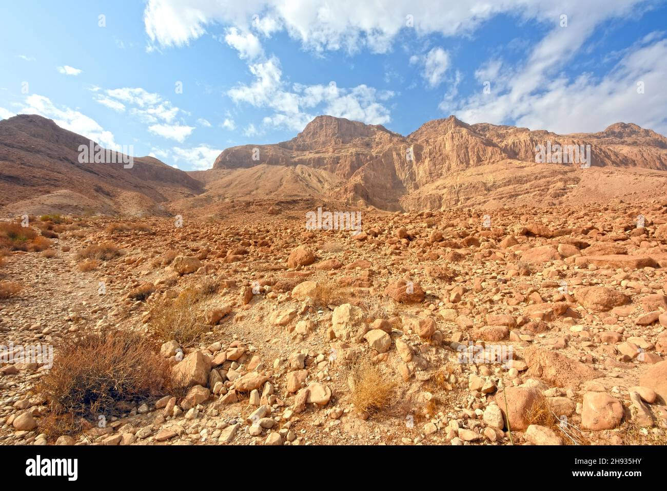 Judean Desert mountains, Israel Stock Photo