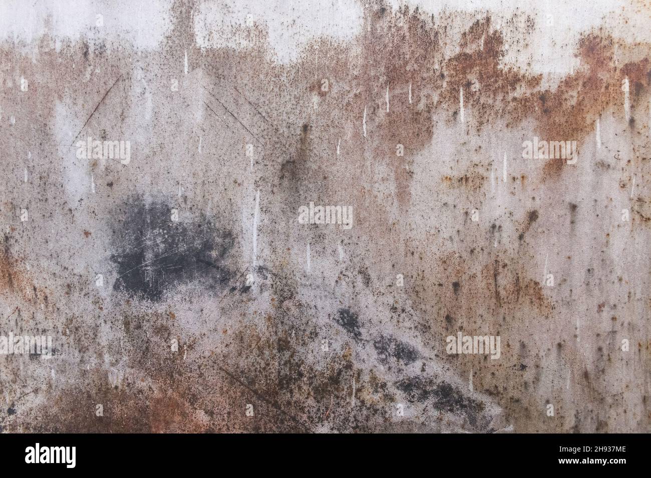 Dark Old Rusty Dirty Metal Texture Worn Iron Abstract Background