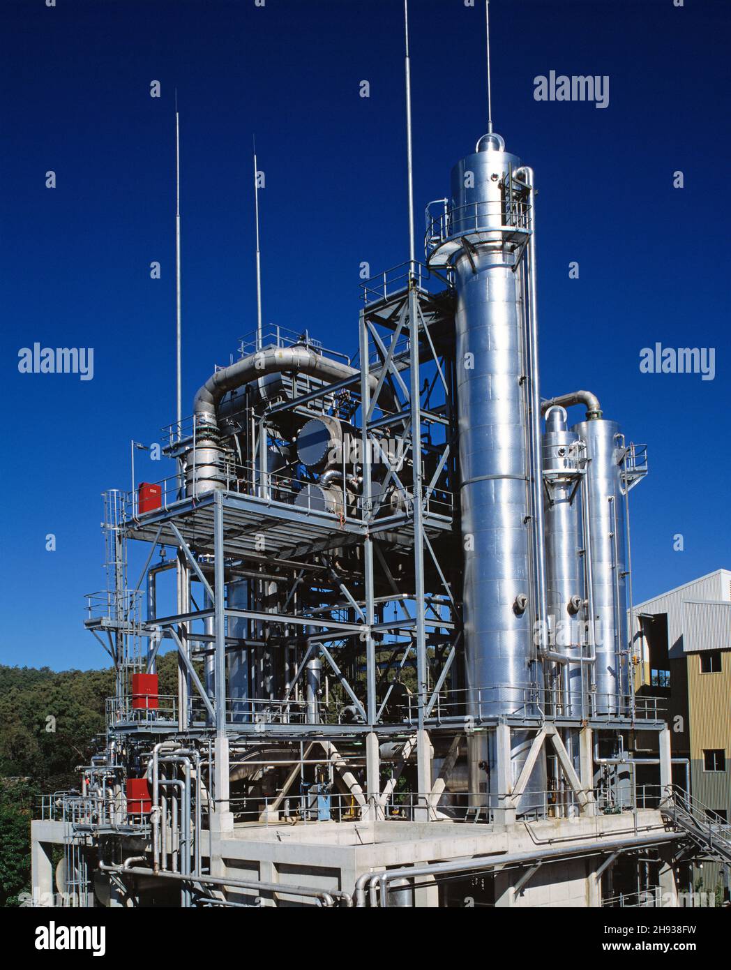 Australia. Queensland. Sarina. Bioethanol distillery. Stock Photo