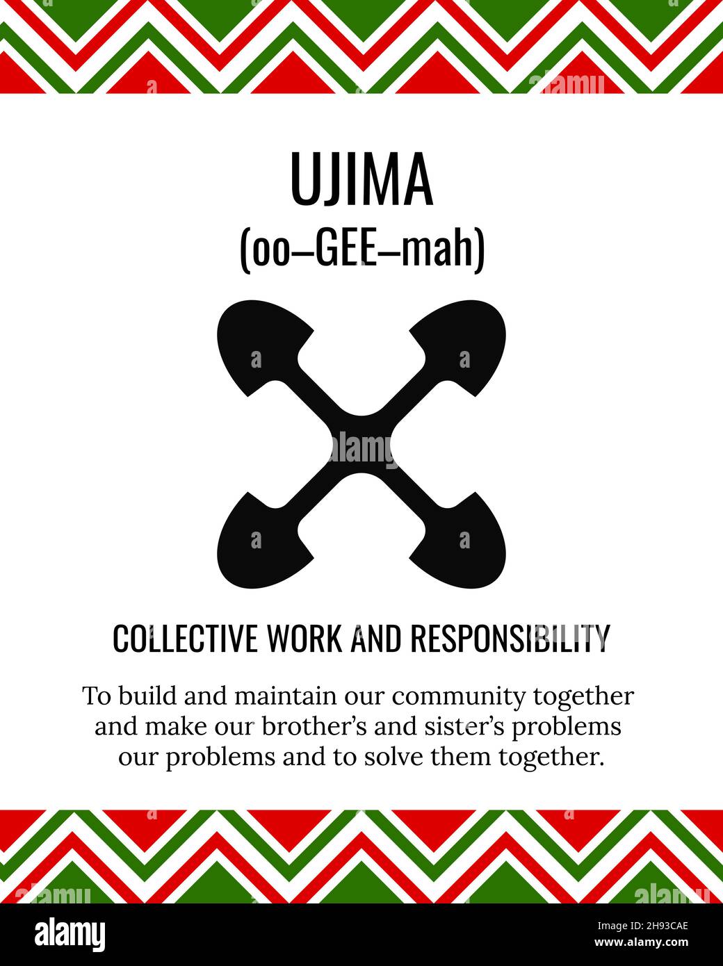 The Seven Principles Of Kwanzaa Sign. Third Day Of Kwanzaa Collective 