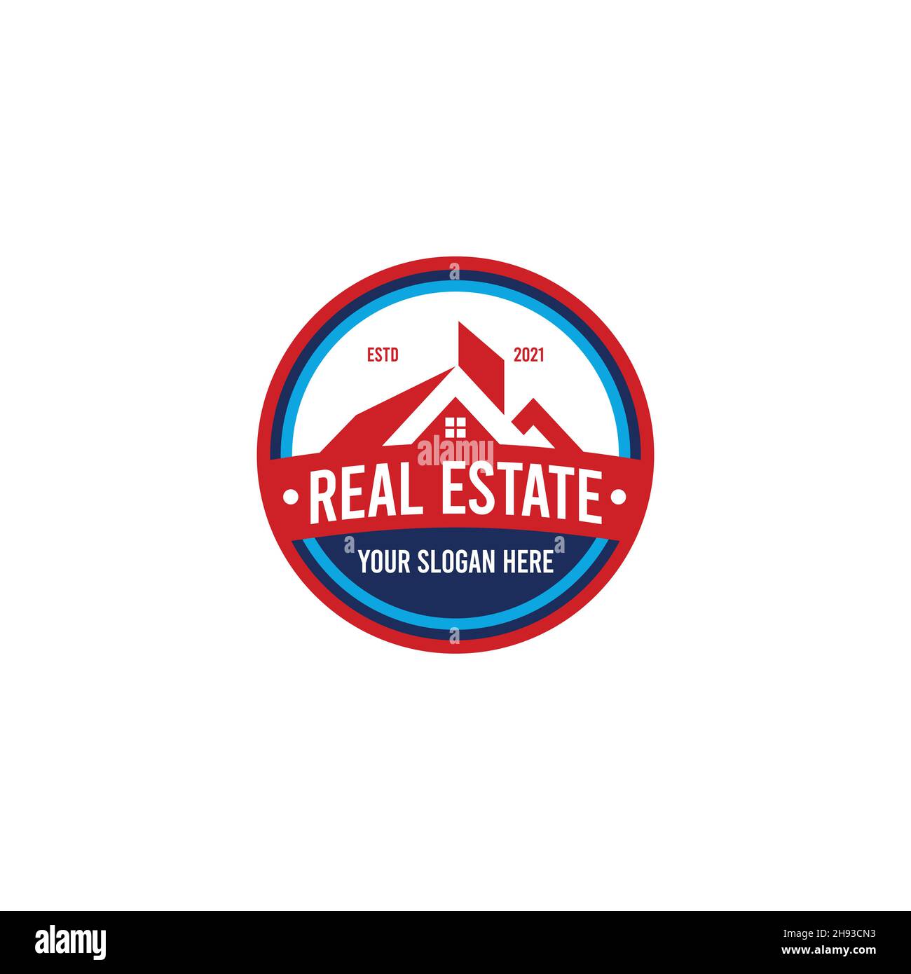 vintage REAL ESTATE building roof Logo design Stock Vector Image & Art Alamy