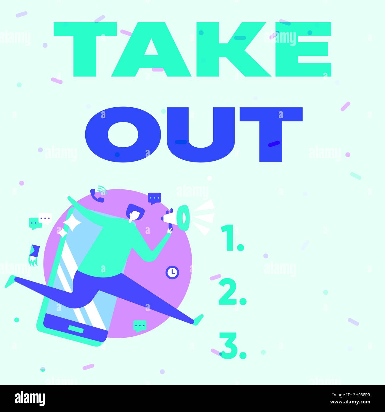 Text sign showing Take Out. Word for the act of taking out food food ...