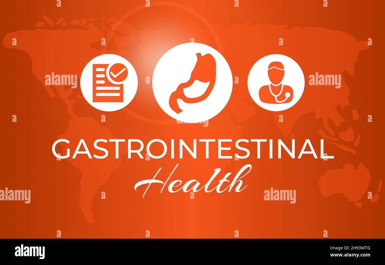 Gastroenterology World Day Banner Background Design Stock Vector Image