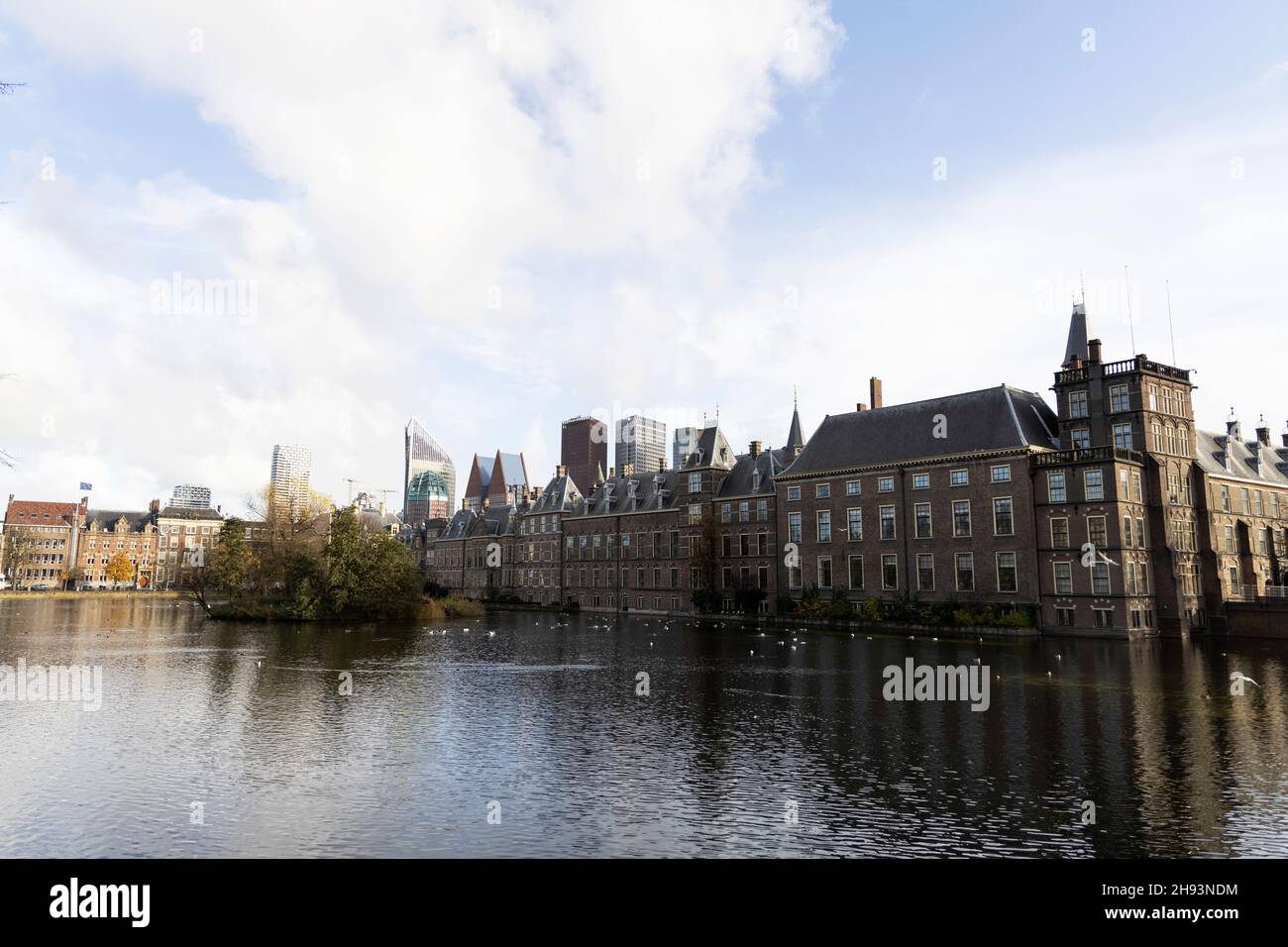 The Binnenhof Dutch parliament building in The Hague, Netherlands Stock