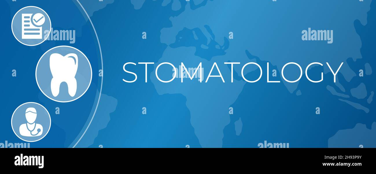 Stomatology Background Illustration with Global World Map Design Stock ...