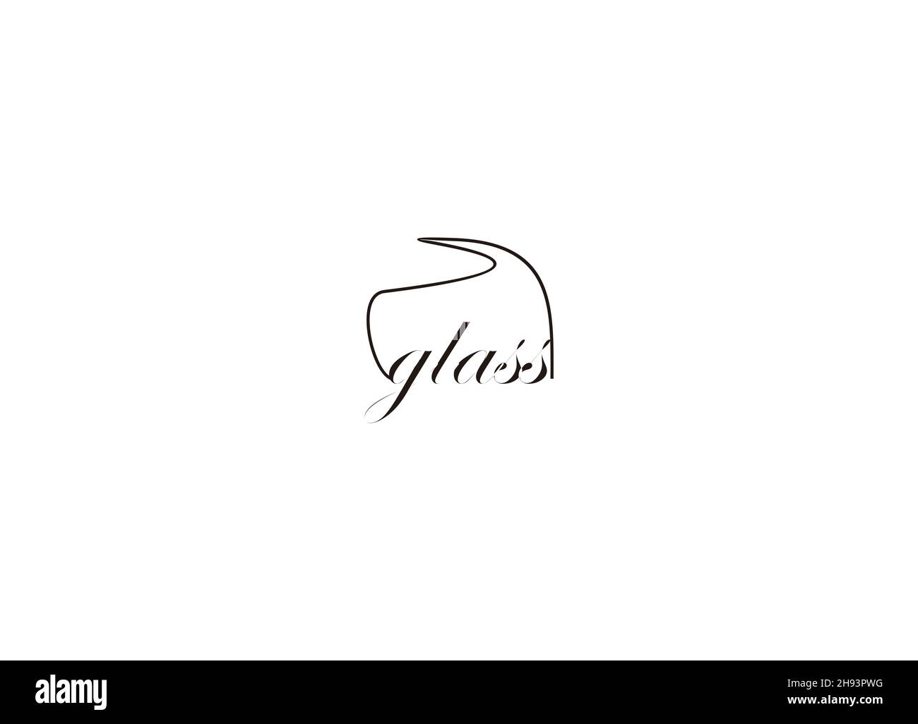Md initial handwriting Md handwritten logo for identity Stock Vector