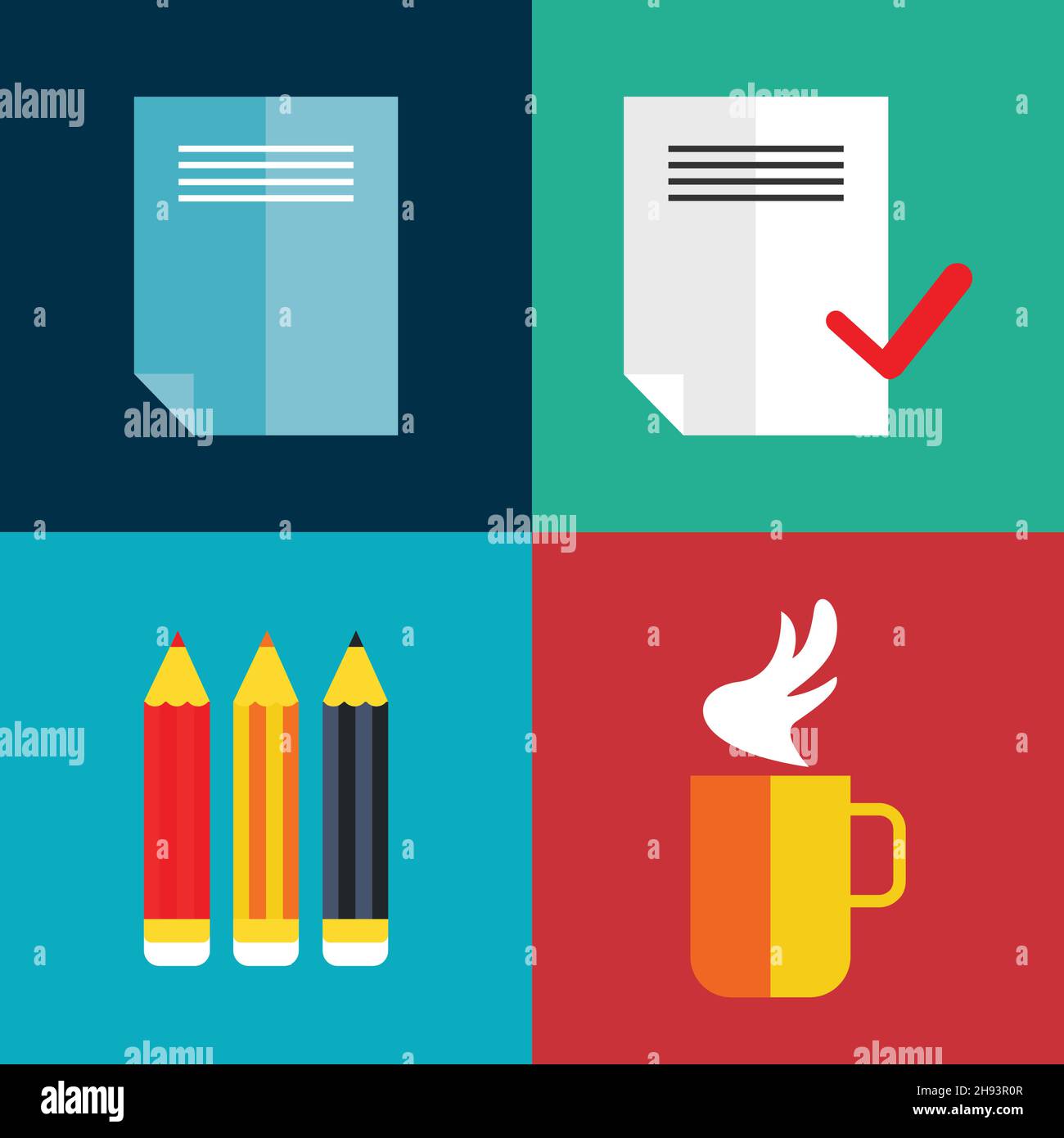 Internet flat design Stock Vector Images - Alamy