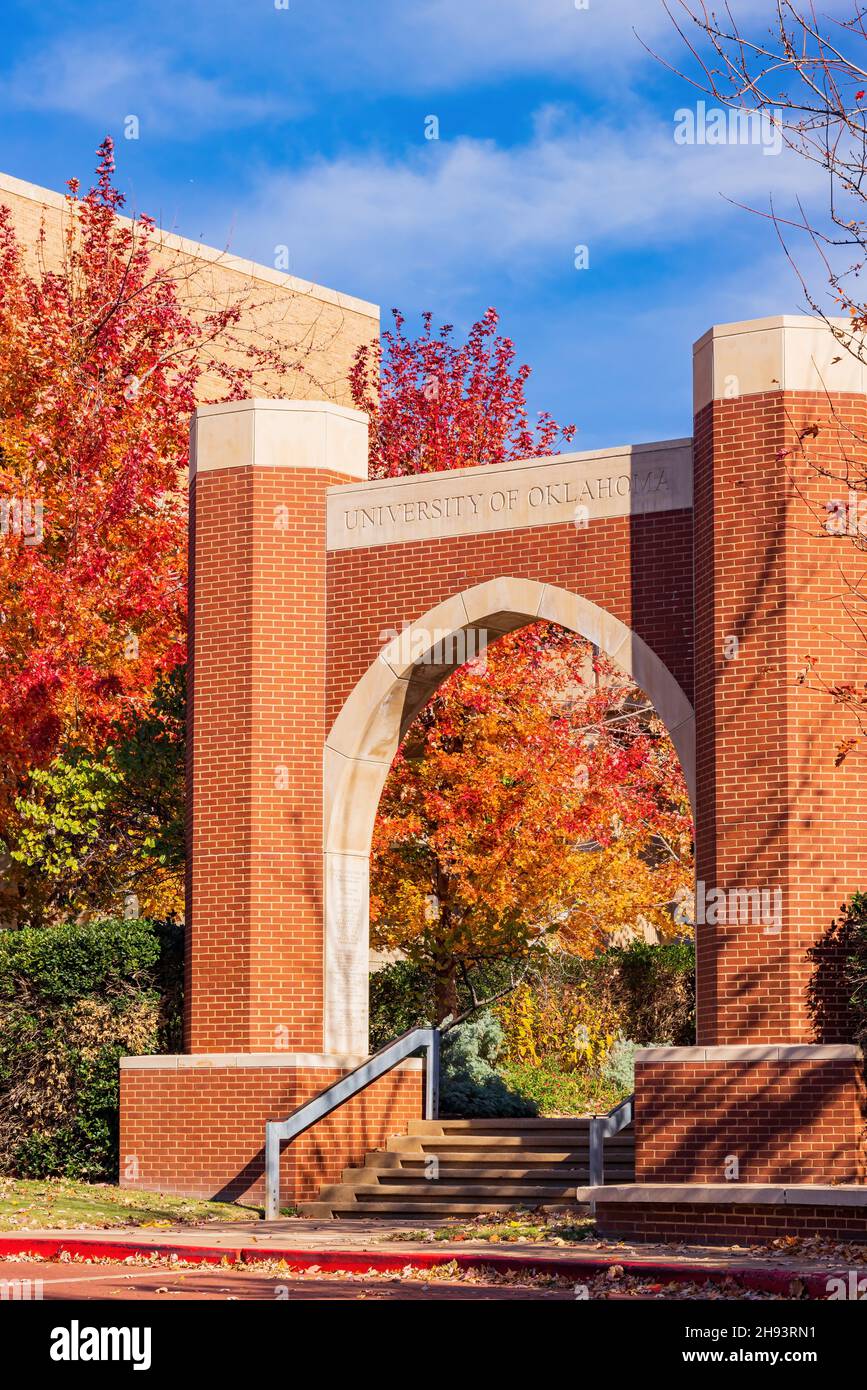 Beautiful fall color of the health sciences campus, University of
