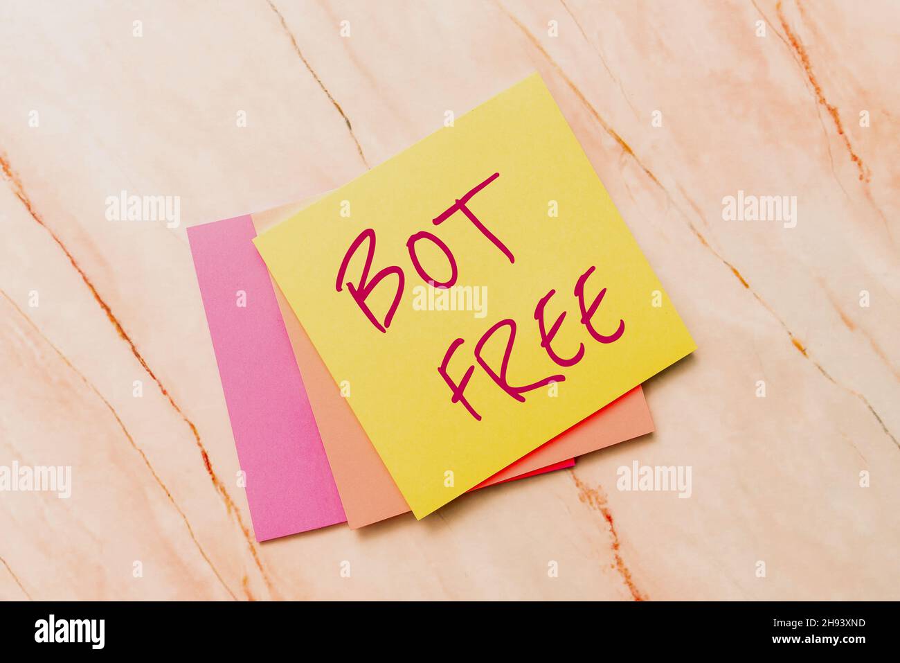Conceptual display Bot Free. Word Written on a computer program that works automatically Internet robots New Ideas Fresh Concept Creative Stock Photo