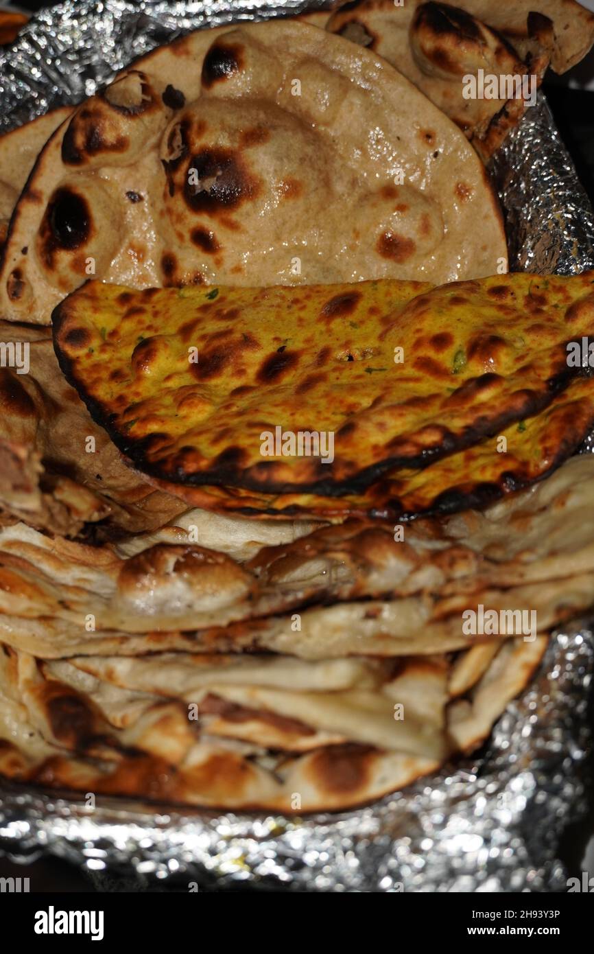 indian breads image closeup HD Stock Photo Alamy
