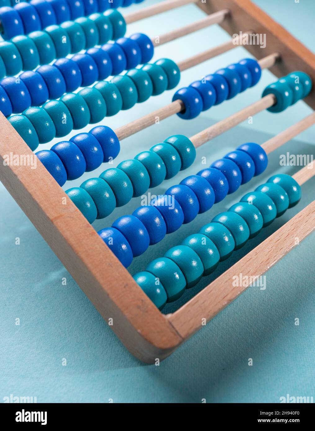 child's toy abacus ancient calculator math arithmetic educational object Stock Photo