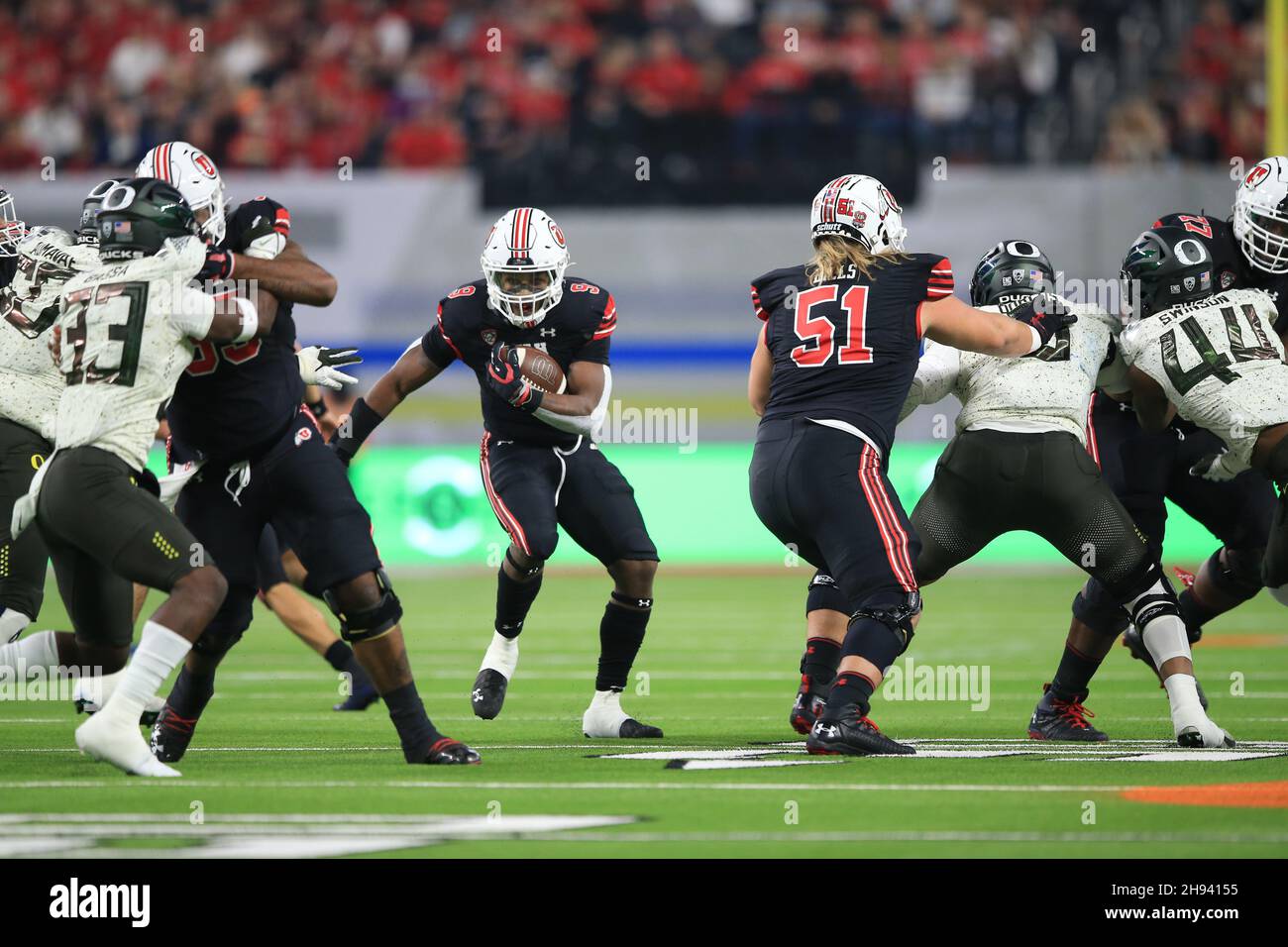 Pac12 Championship Game Oregon Ducks vs. Utah Utes Stock Photo Alamy