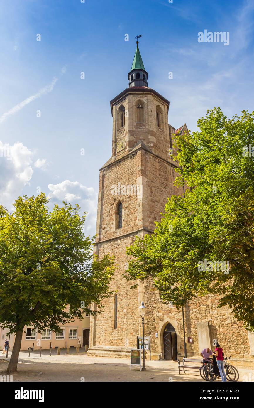 Tower of the Magnikirche church in Braunschweig, Germany Stock Photo