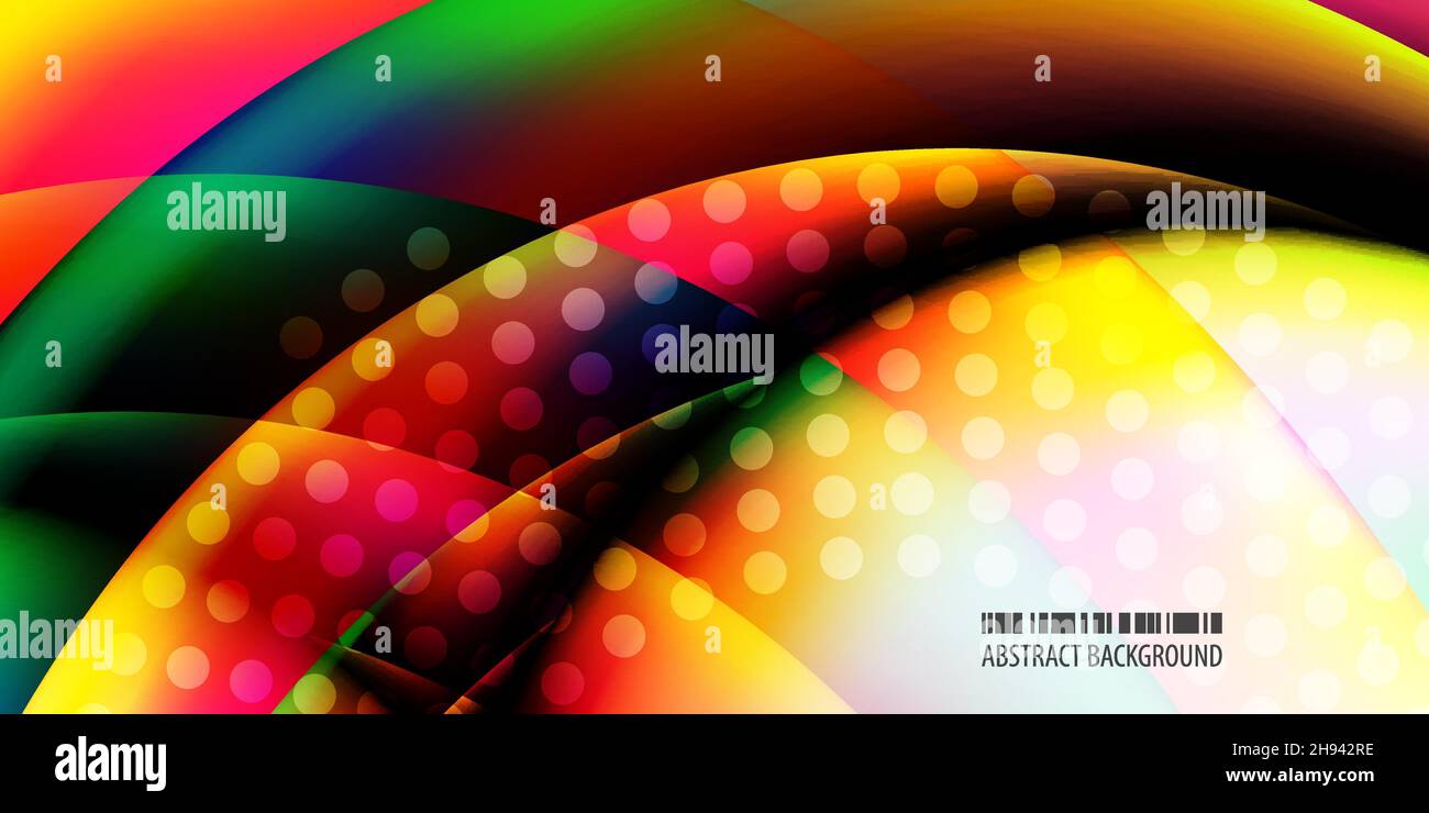Abstract colorful background graphics template with blended multiple ...