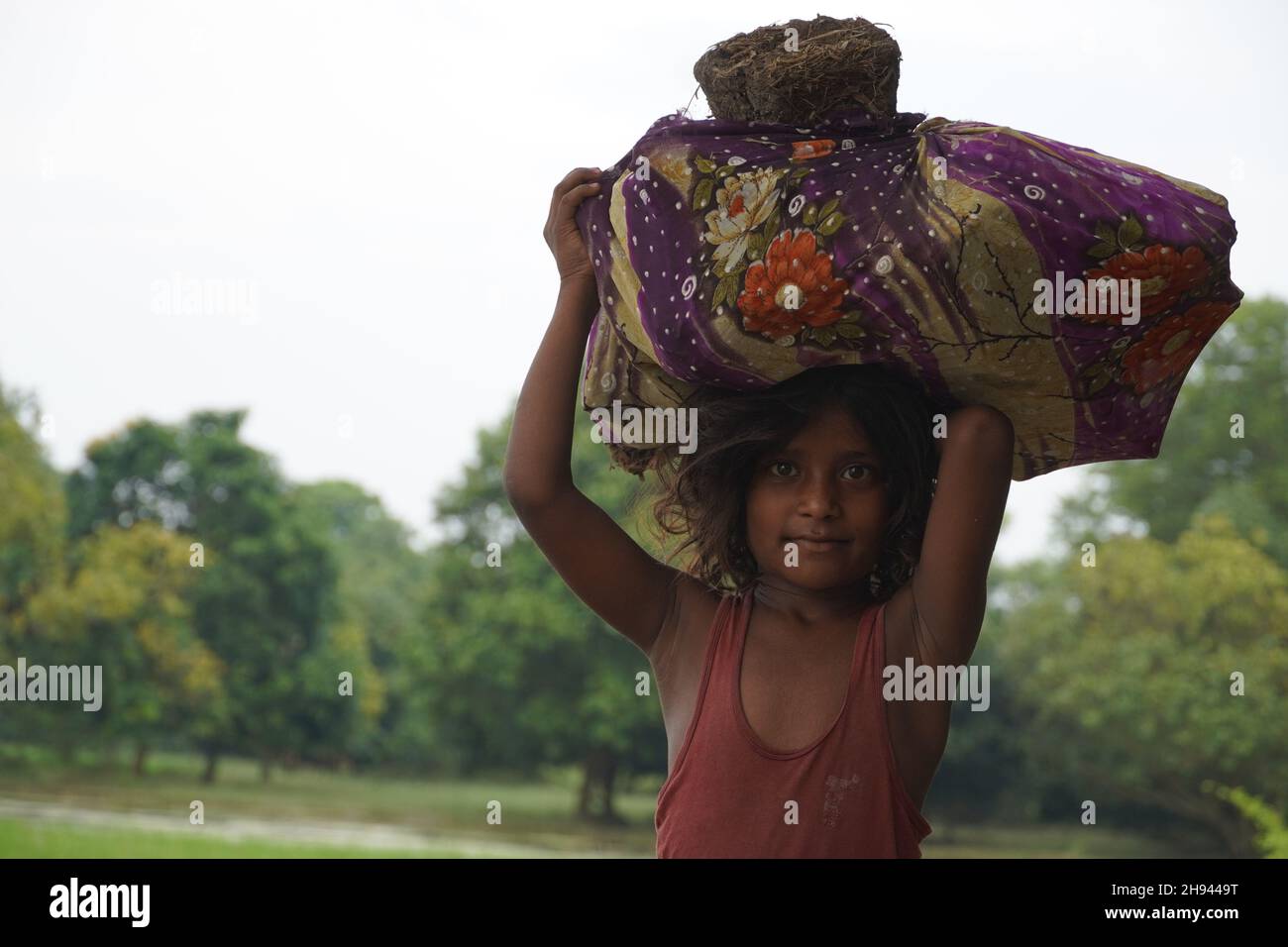 poor children in india image Stock Photo