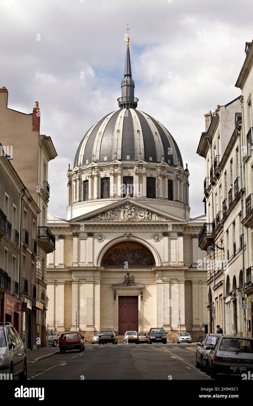 Notre-Dame de Bon-Port church. Nantes, Loire-Atlantique. France Stock Photo