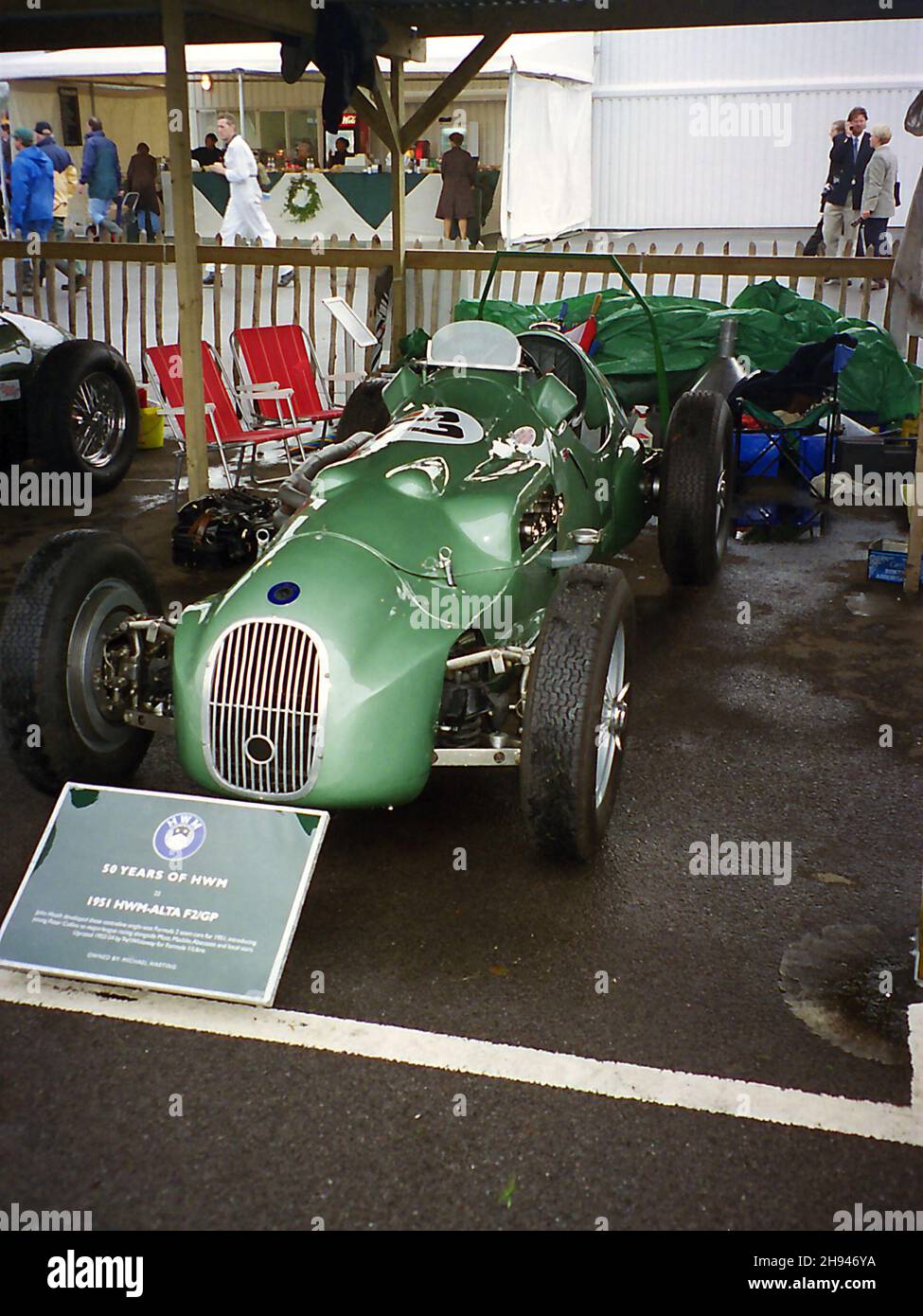 1951 HWM-Alta on display at the at the Goodwood Revival 15th September 2000.  Part of the celebration of 50 years of HWM Stock Photo