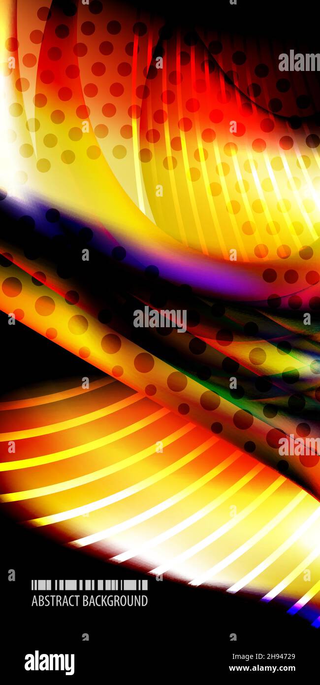 Abstract colorful background graphics template with blended multiple ...