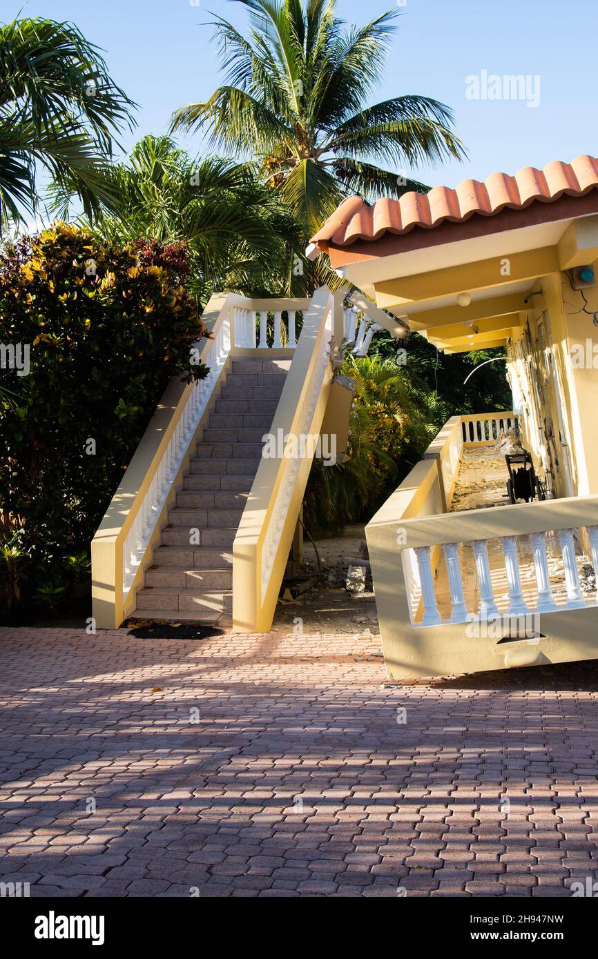 YAUCO, PUERTO RICO Jan 14, 2020 The damaged house after an