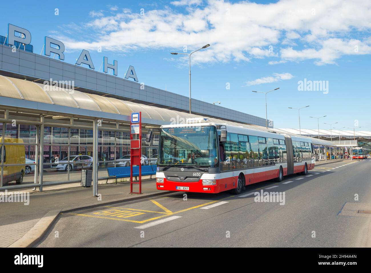 Bus prague airport hi-res stock photography and images - Alamy