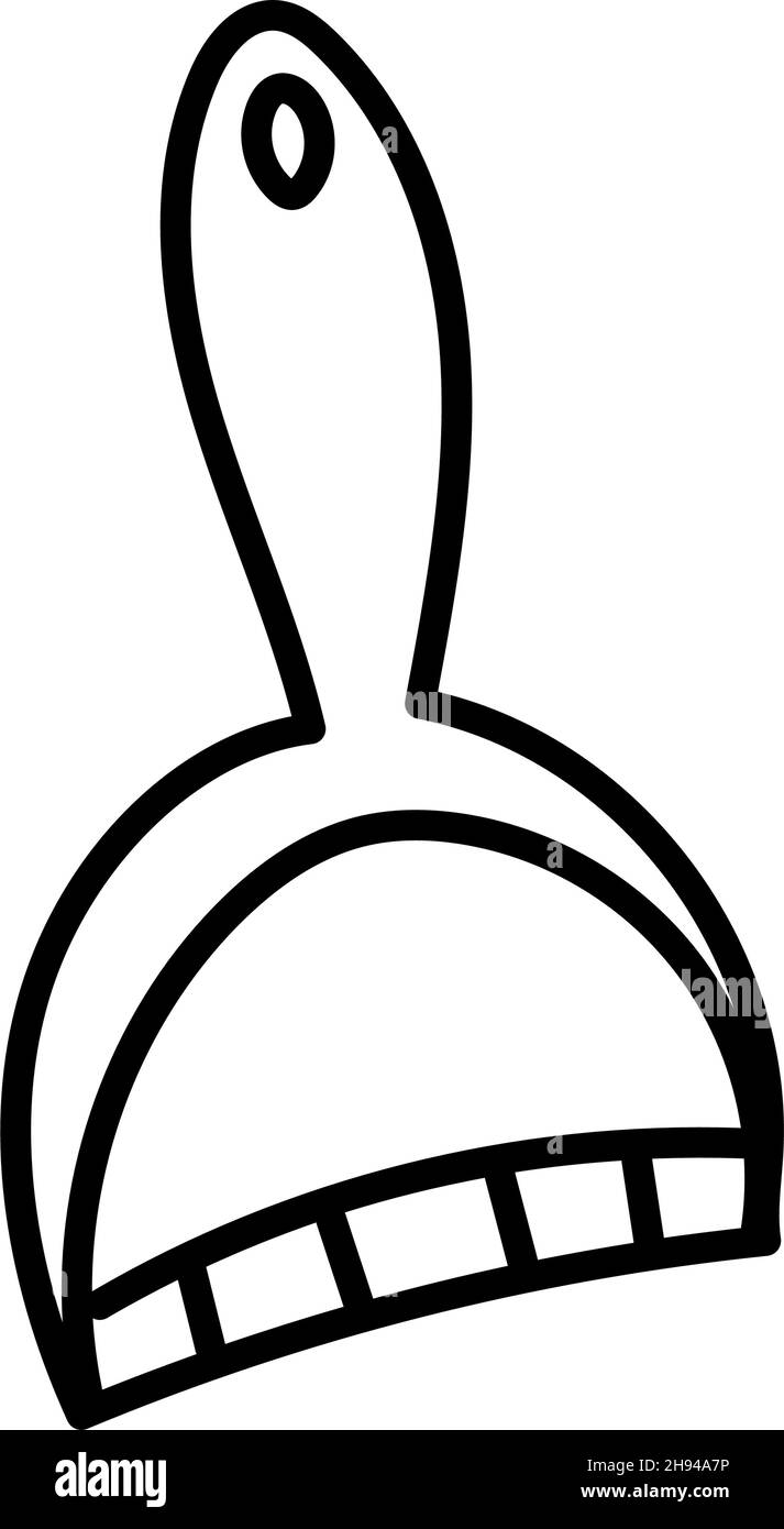 scoop for cleaning. vector hand drawn doodle style element Stock Vector