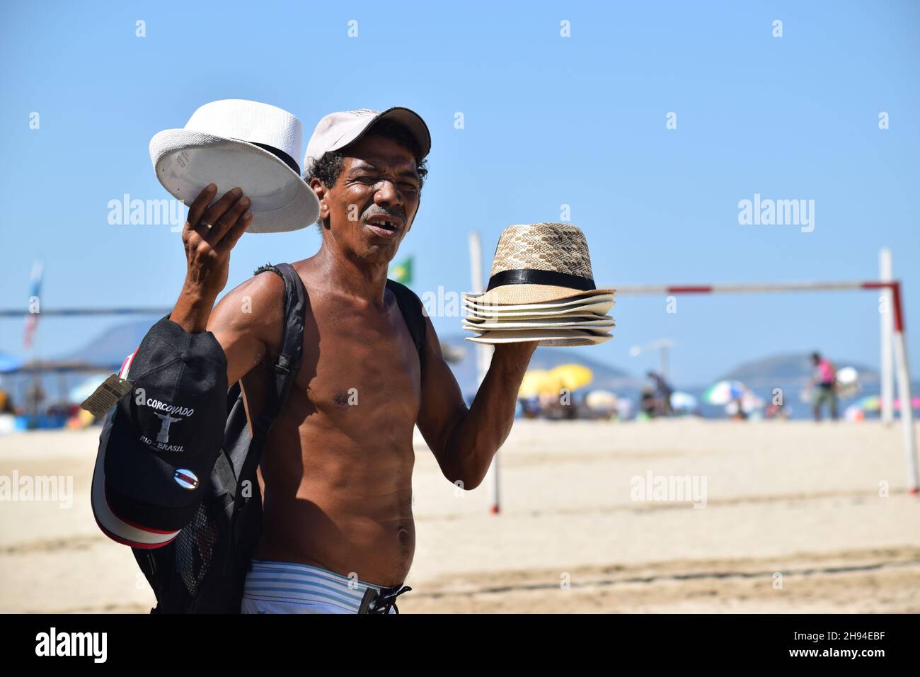 Working In Rio Rio de Janeiro People Working at the beach Stock Photo - Alamy