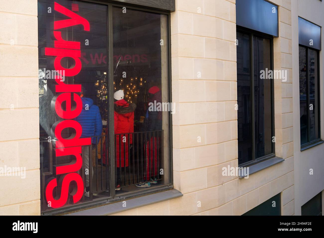 Bordeaux , Aquitaine France - 10 25 2021 : superdry logo brand fashion shop  and text sign store on facade boutique Stock Photo - Alamy